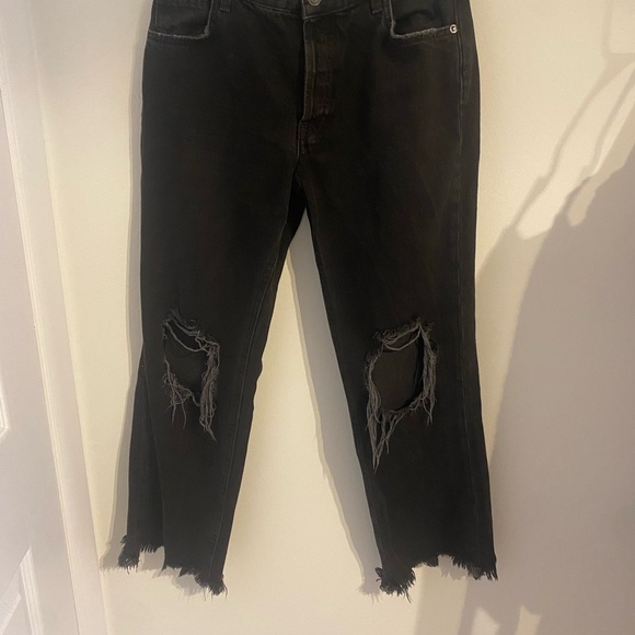 Free People Maggie Mid Rise Straight Jeans - Picture 3 of 8